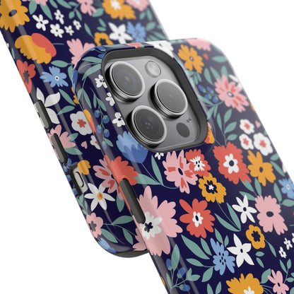 Blooming Garden | Navy Floral Case