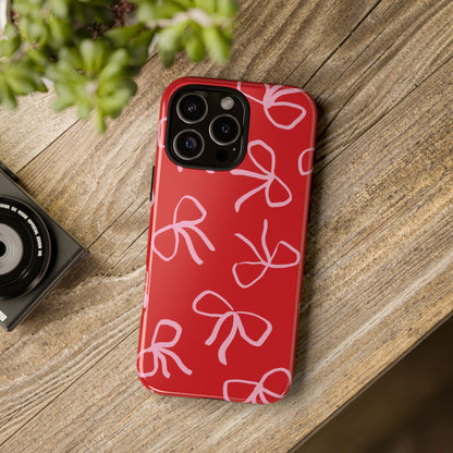 Ribbons & Bows | Red Coquette iPhone Case