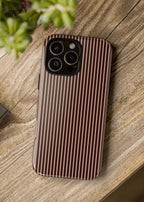 Cocoa Stripe Phone Case