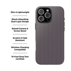 Trendsetter Gray Pinstripe iPhone Case
