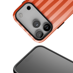 Orange Crush | Wavy Stripe iPhone Case
