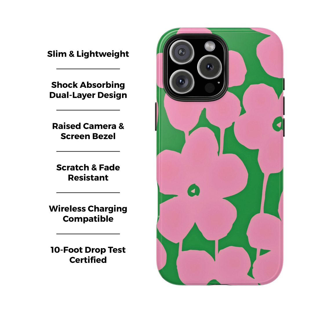 Pétunia | Coque iPhone à motif floral vibrant 