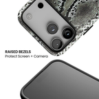 Cold Blooded | Gray Python iPhone Case