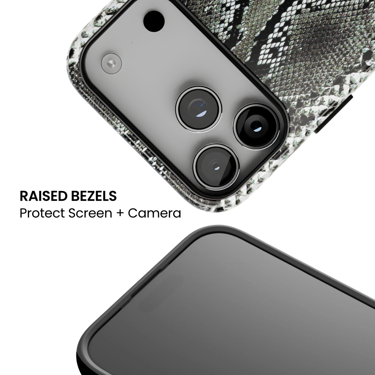 Cold Blooded | Gray Python iPhone Case