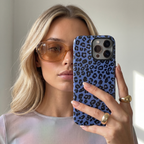 Blue Wild | Leopard iPhone Case