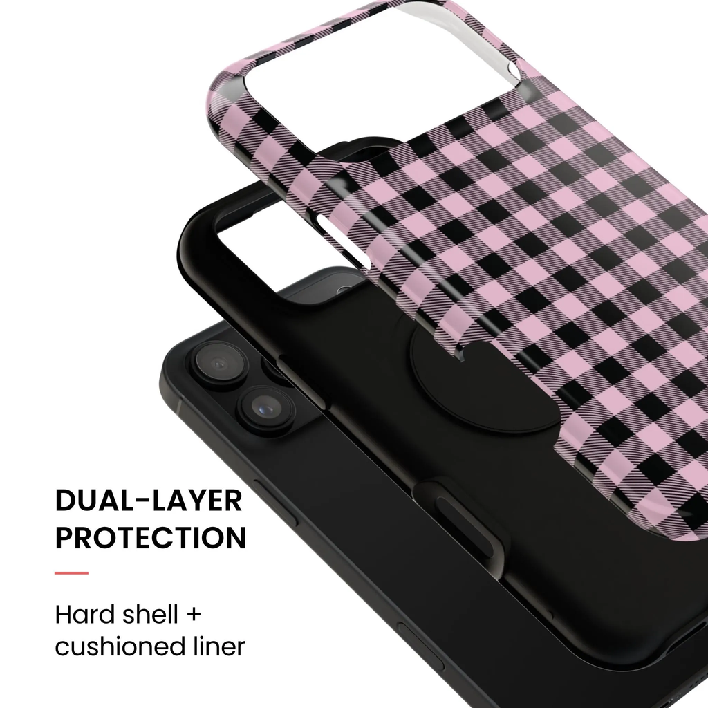 Pink Punk | Gingham iPhone Case