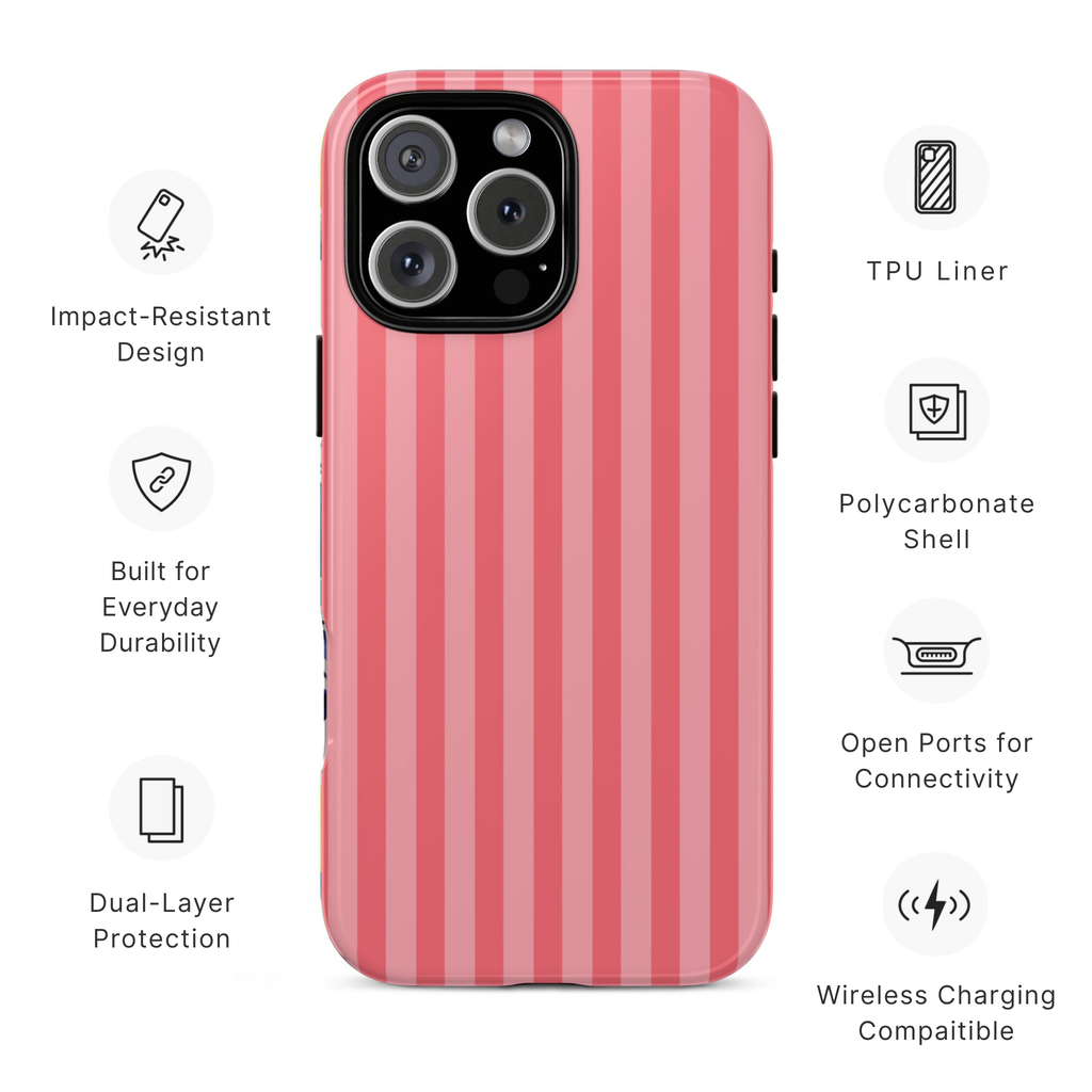 Strawberry Stripe Phone Case