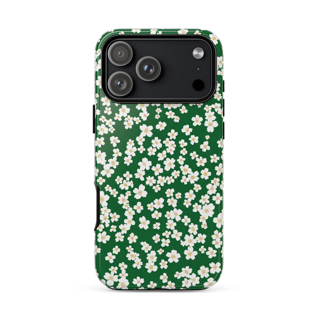 Emerald Bloom iPhone Case