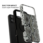 Cold Blooded | Gray Python iPhone Case