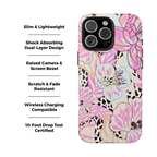 Leopard Lilies Floral iPhone Case