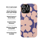 Blooms Purple Floral iPhone Case
