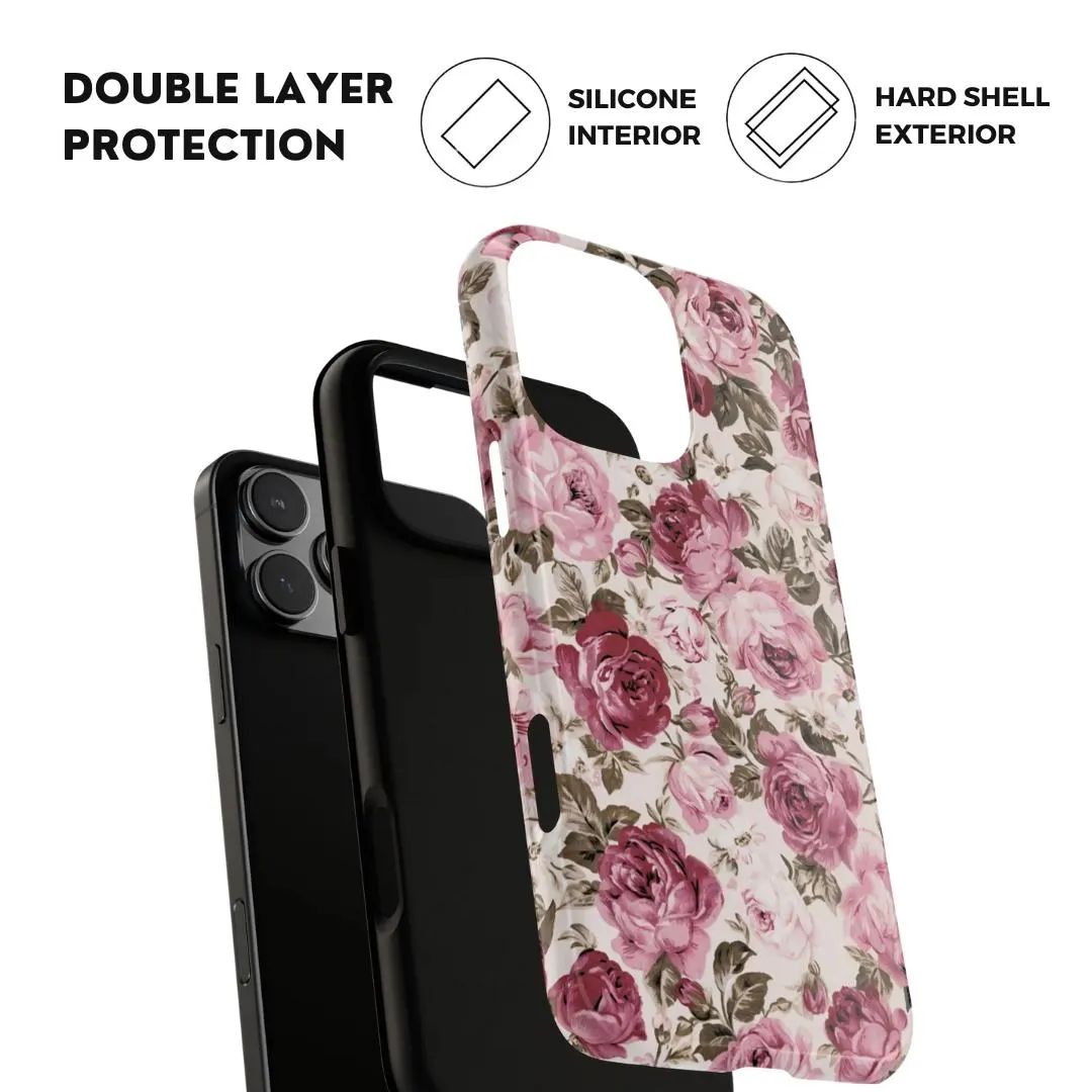 Love Story Romantic Floral iPhone Case