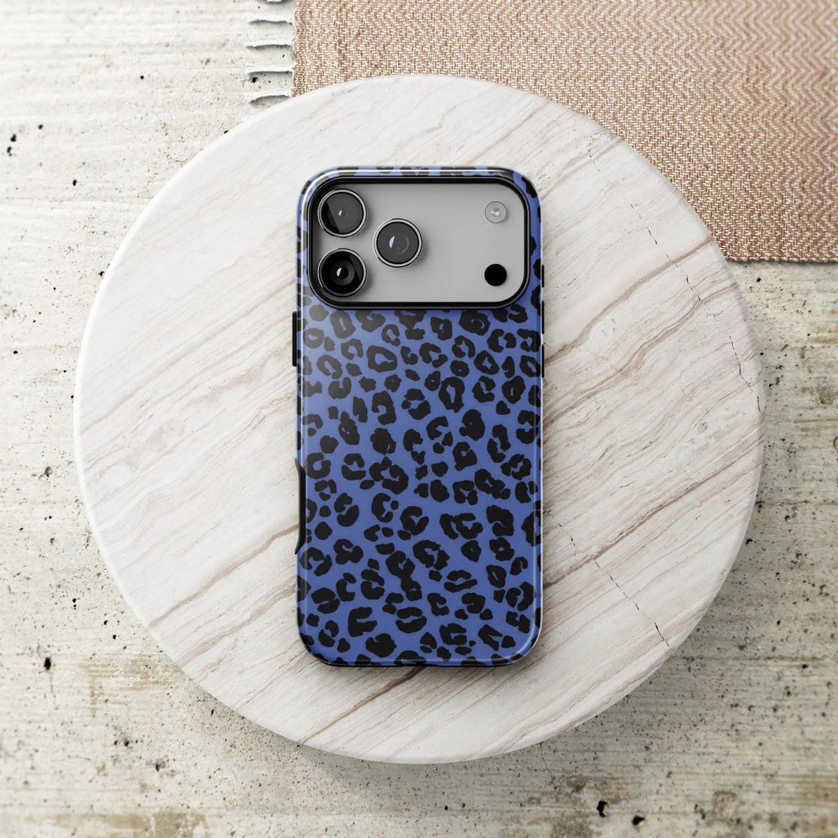 Blue Wild | Leopard iPhone Case