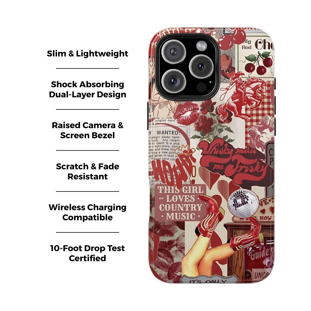 Cowgirl Glam Western iPhone Case