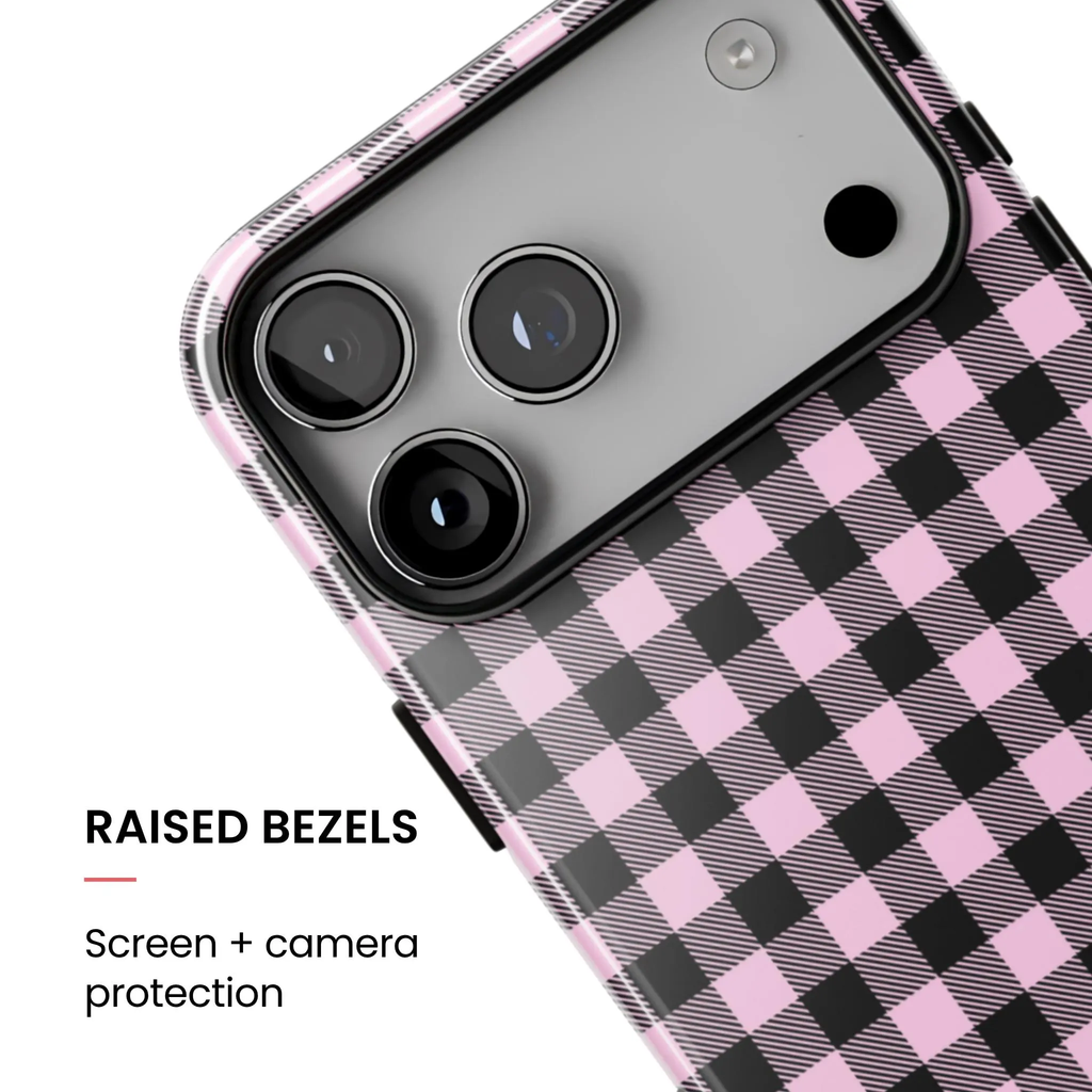 Pink Punk | Gingham iPhone Case