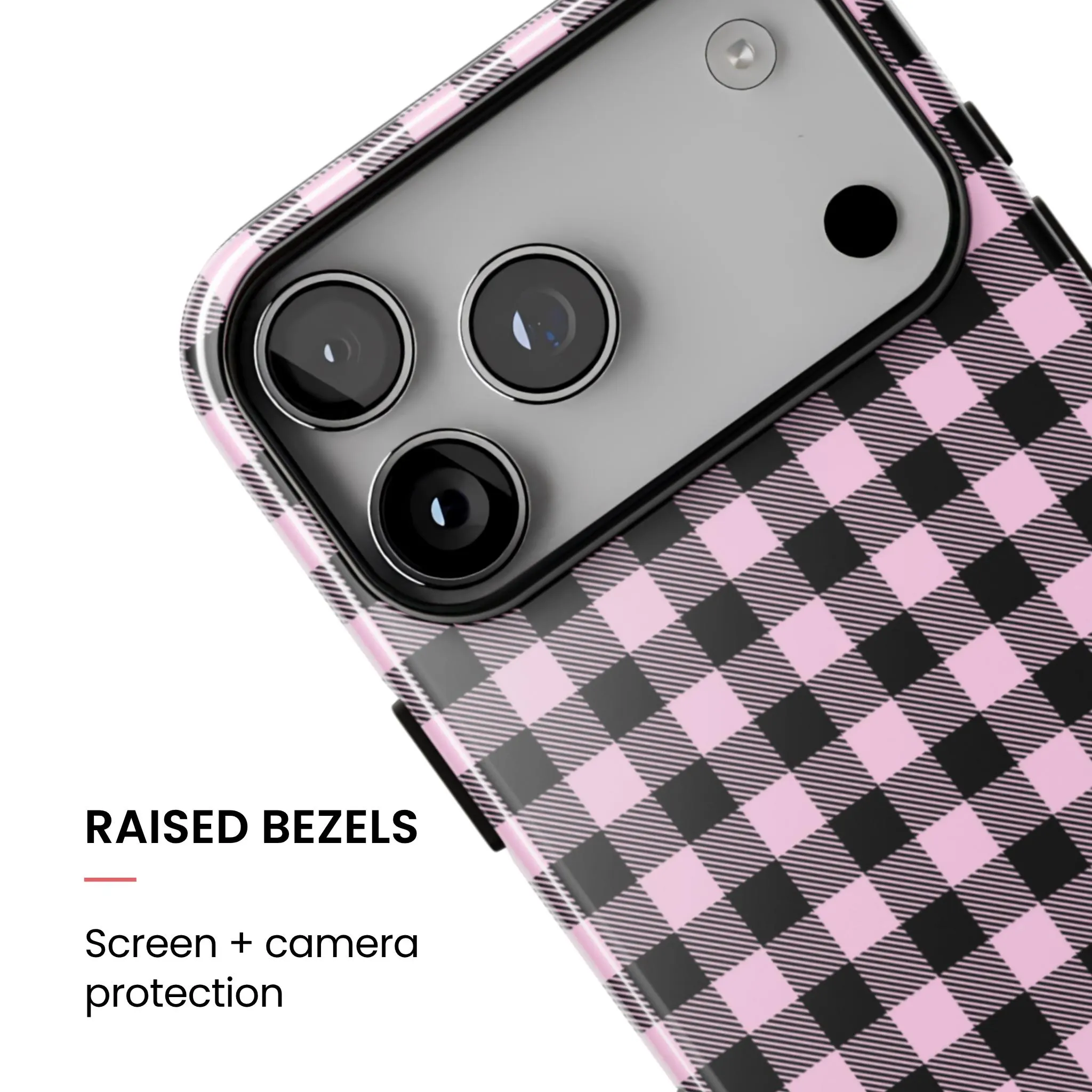 Pink Punk | Gingham iPhone Case