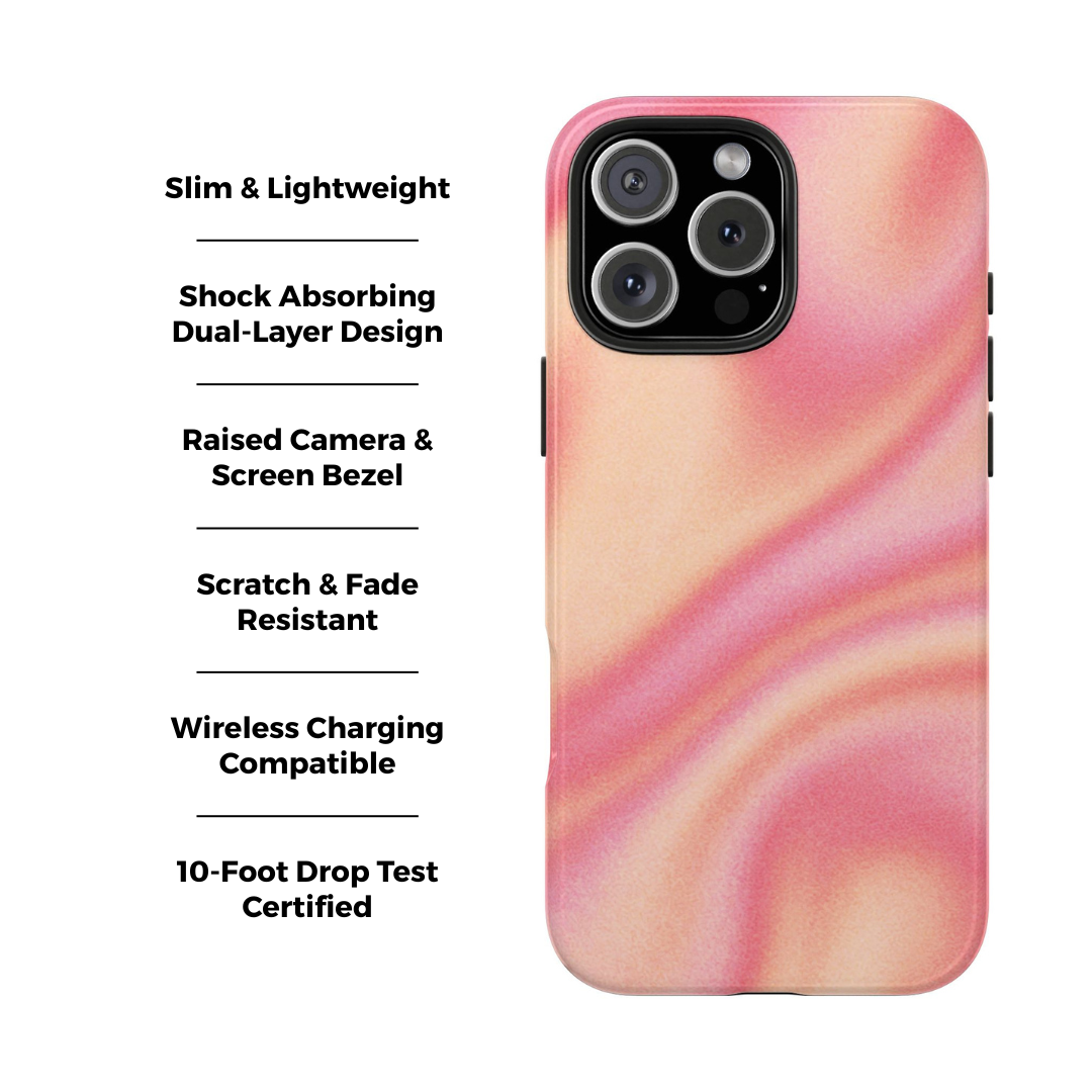 Coque iPhone à motif tourbillon abstrait | Tempête de sable