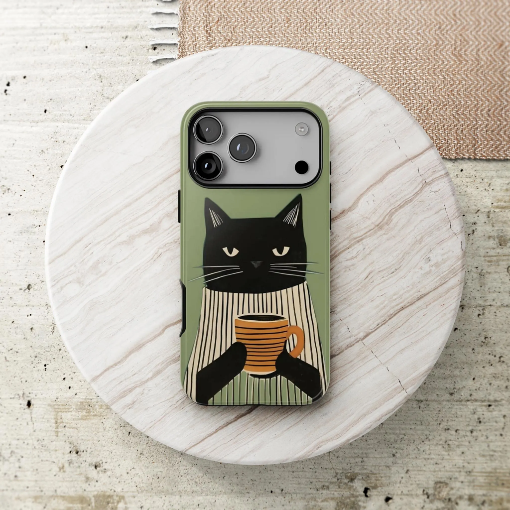 Morning Mood | Coffee Cat iPhone Case