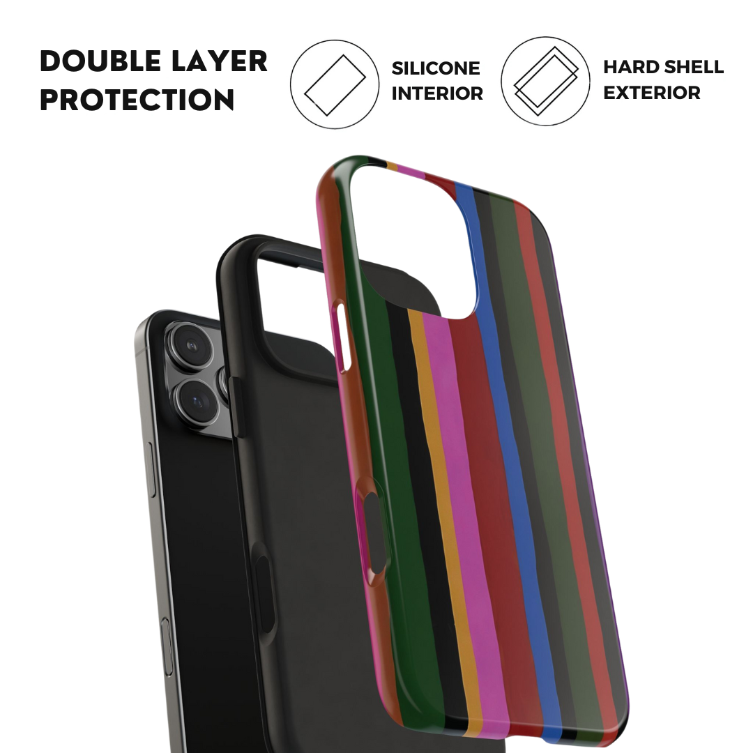Painted Stripes iPhone Case