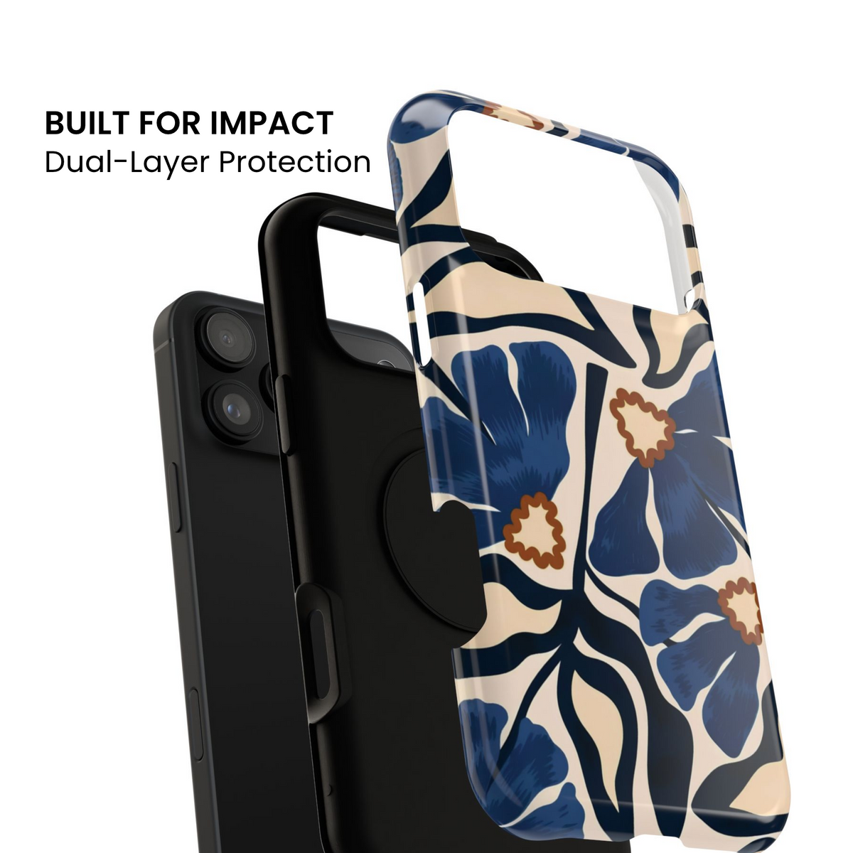 Blue Note | Painted Floral iPhone Case