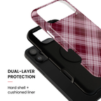 Berry Cute | Plaid iPhone Case