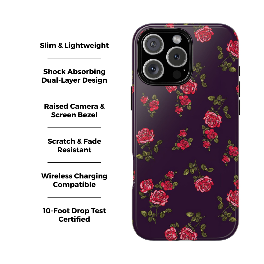 Indigo Floral iPhone Case