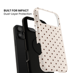 Vanilla Bean | Brown Polka Dot iPhone Case