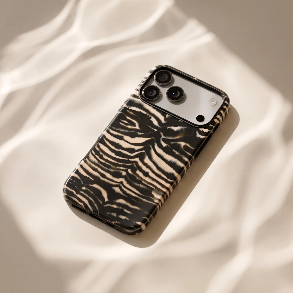 Organic Wild | Zebra Print iPhone Case
