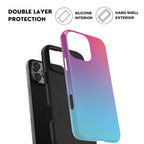 Into the Blue Gradient iPhone Case