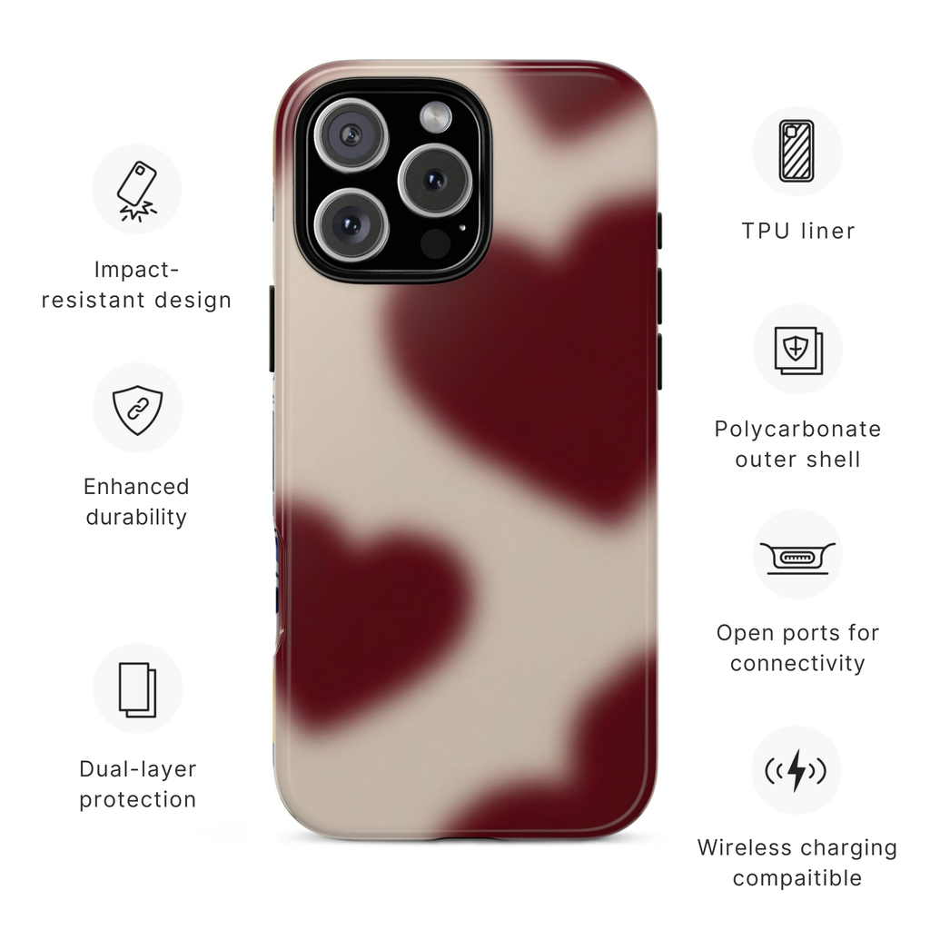 Velvet Hearts Phone Case