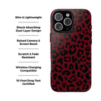 Gone Wild | Funda para iPhone con estampado de leopardo rojo