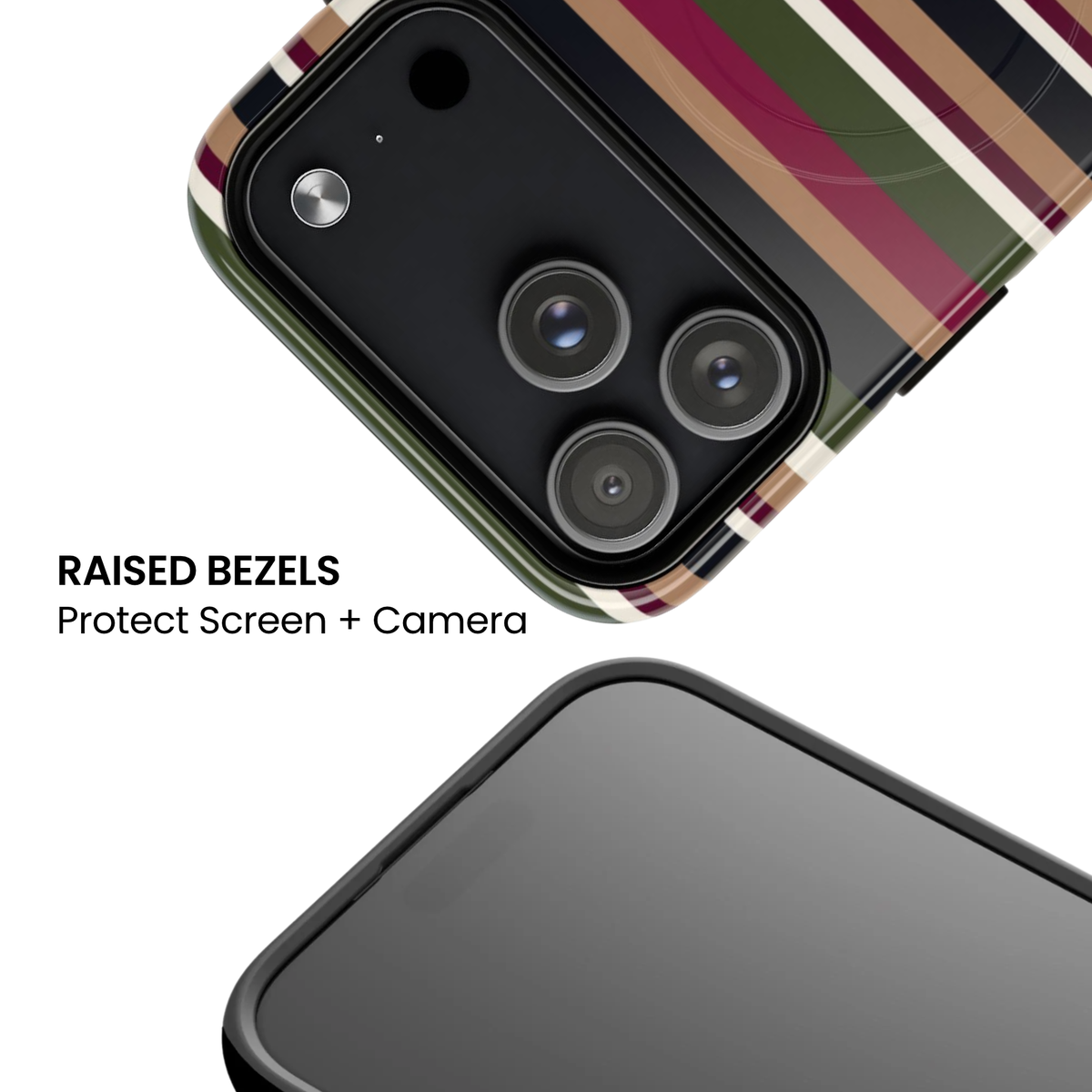 West End | Retro Striped MagSafe Case