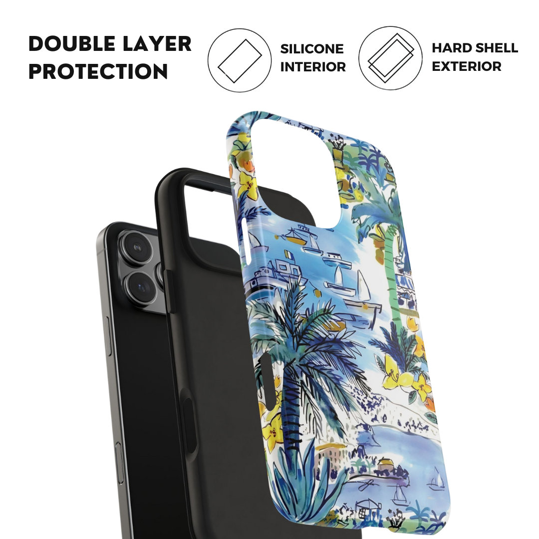 Island Life Watercolor iPhone Case