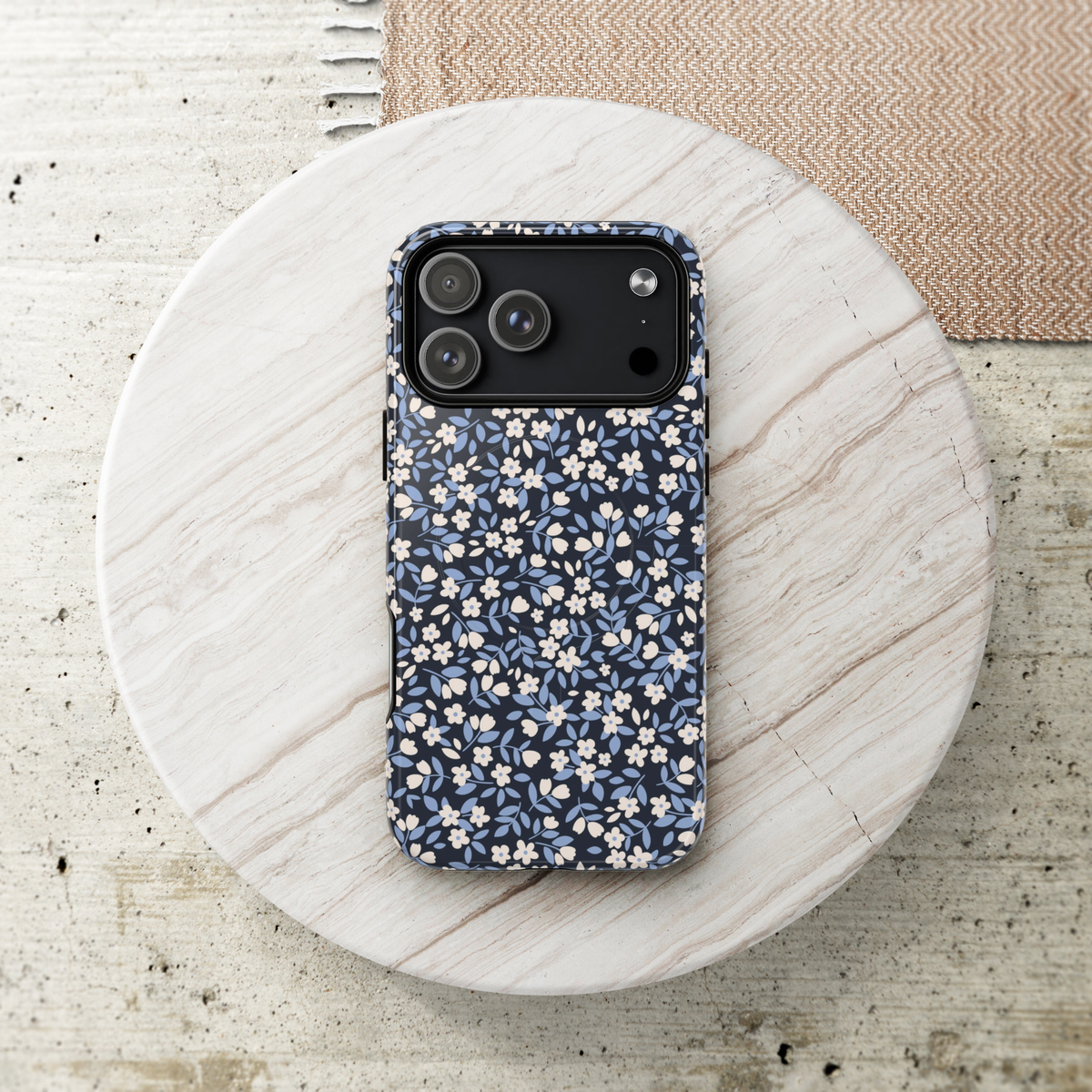 Ditsy Darling | Navy Blue Floral MagSafe Case