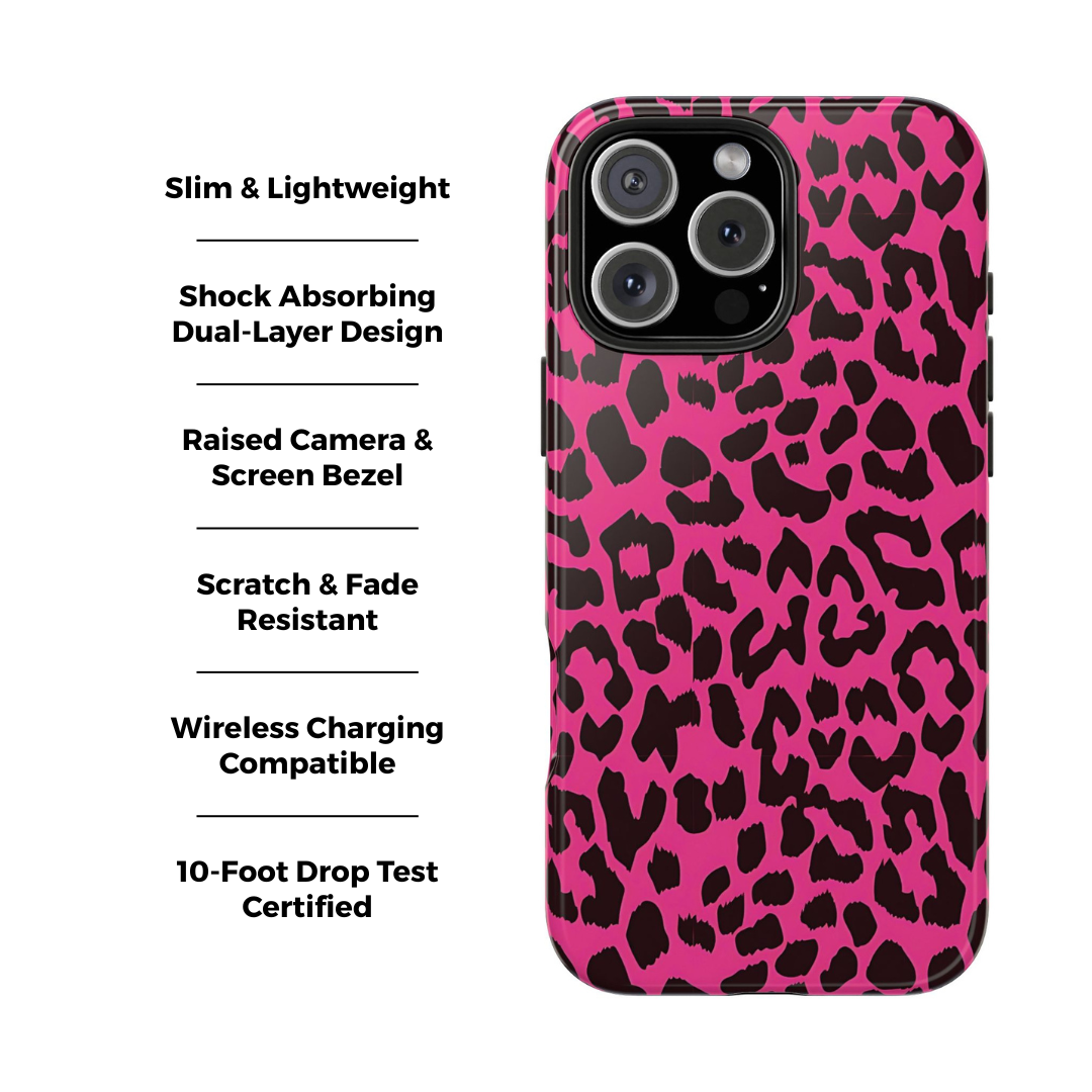 Catwalk | Coque iPhone léopard rose