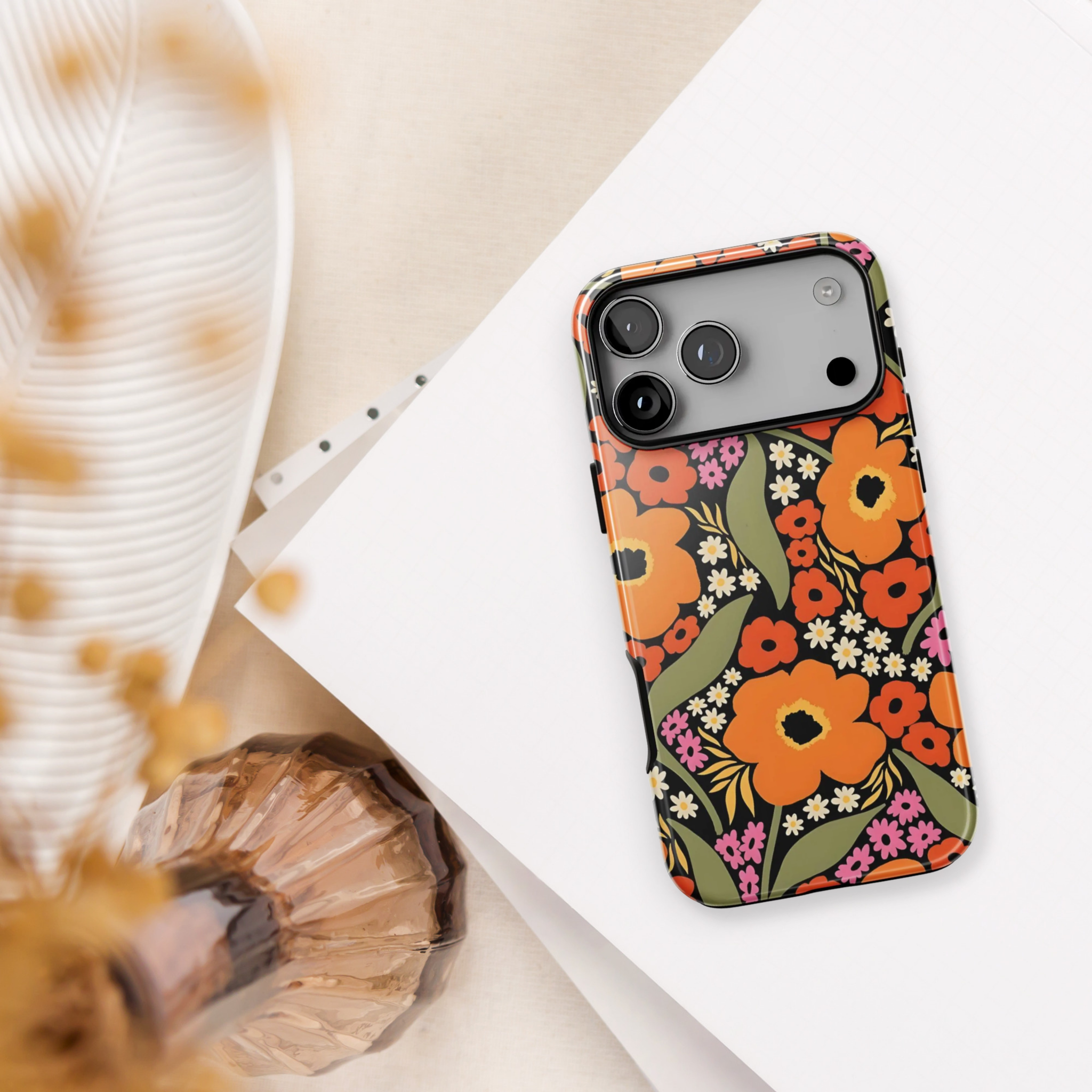 Orange Bloom | Floral iPhone Case