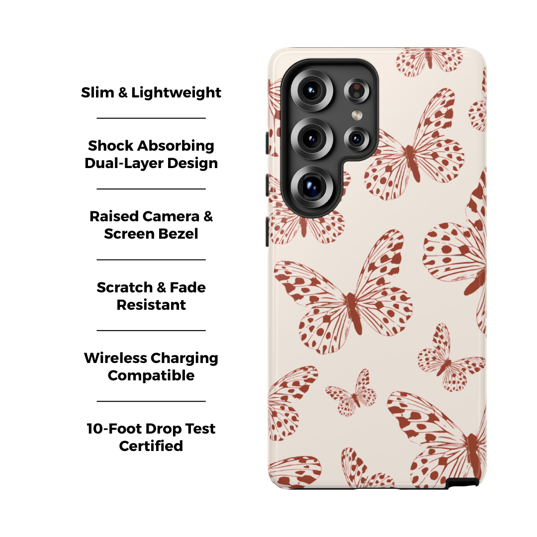Vintage Butterfly Galaxy Case