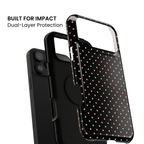 Polka Flirt | Pink & Black Polka Dot iPhone Case
