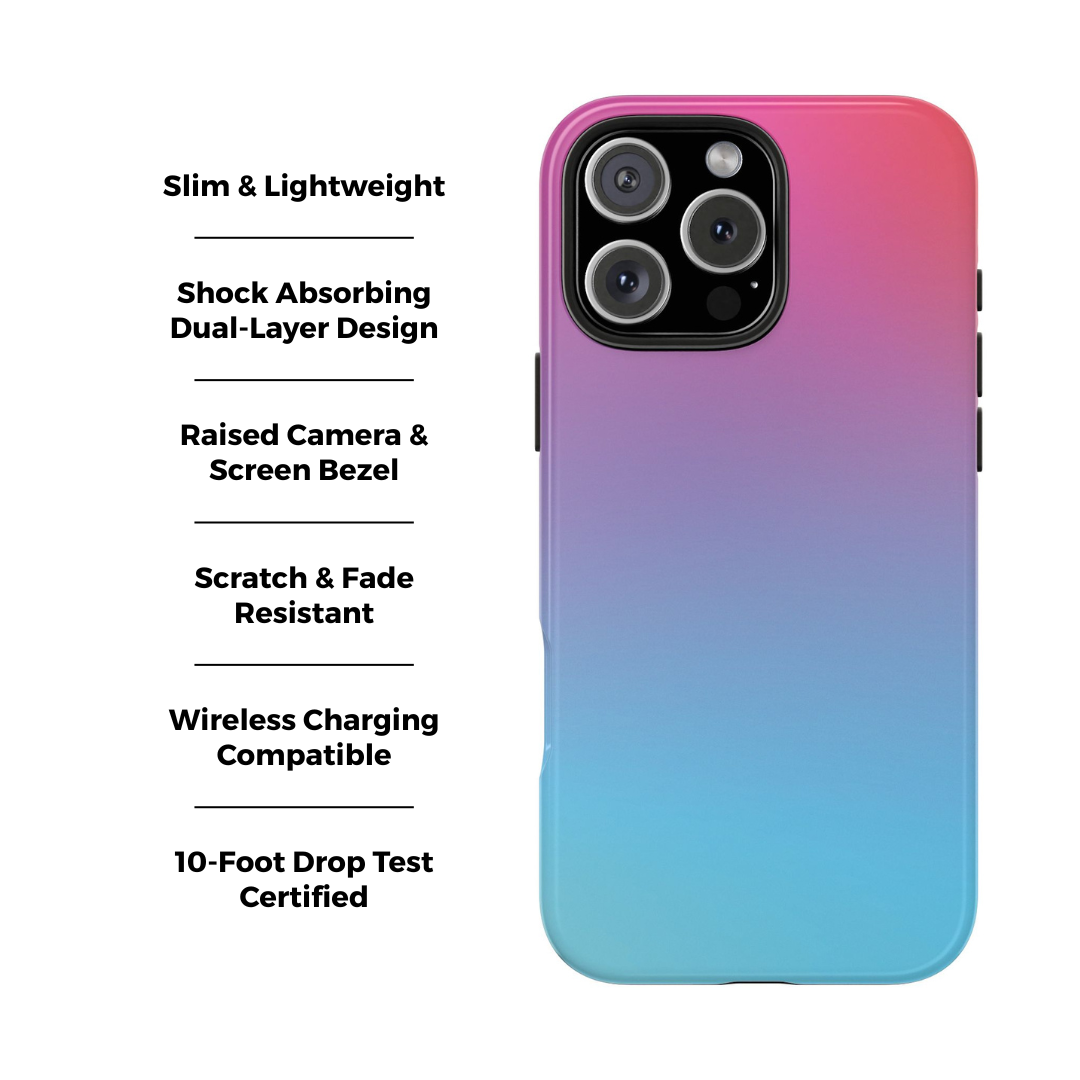 Into the Blue Gradient iPhone Case