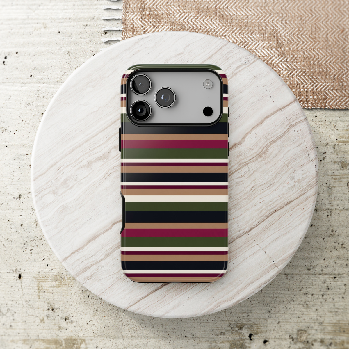 West End | Retro Striped iPhone Case