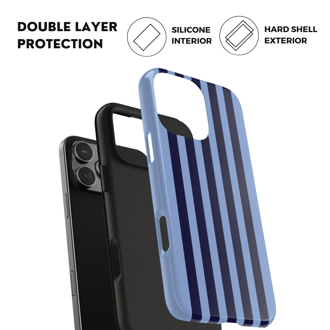 Blueberry Stripe iPhone Case