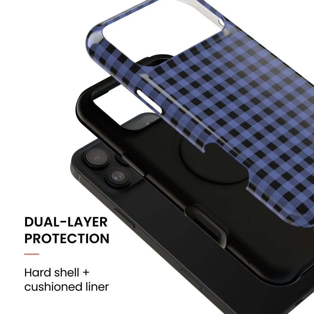 Blueberry Jam | Gingham iPhone Case