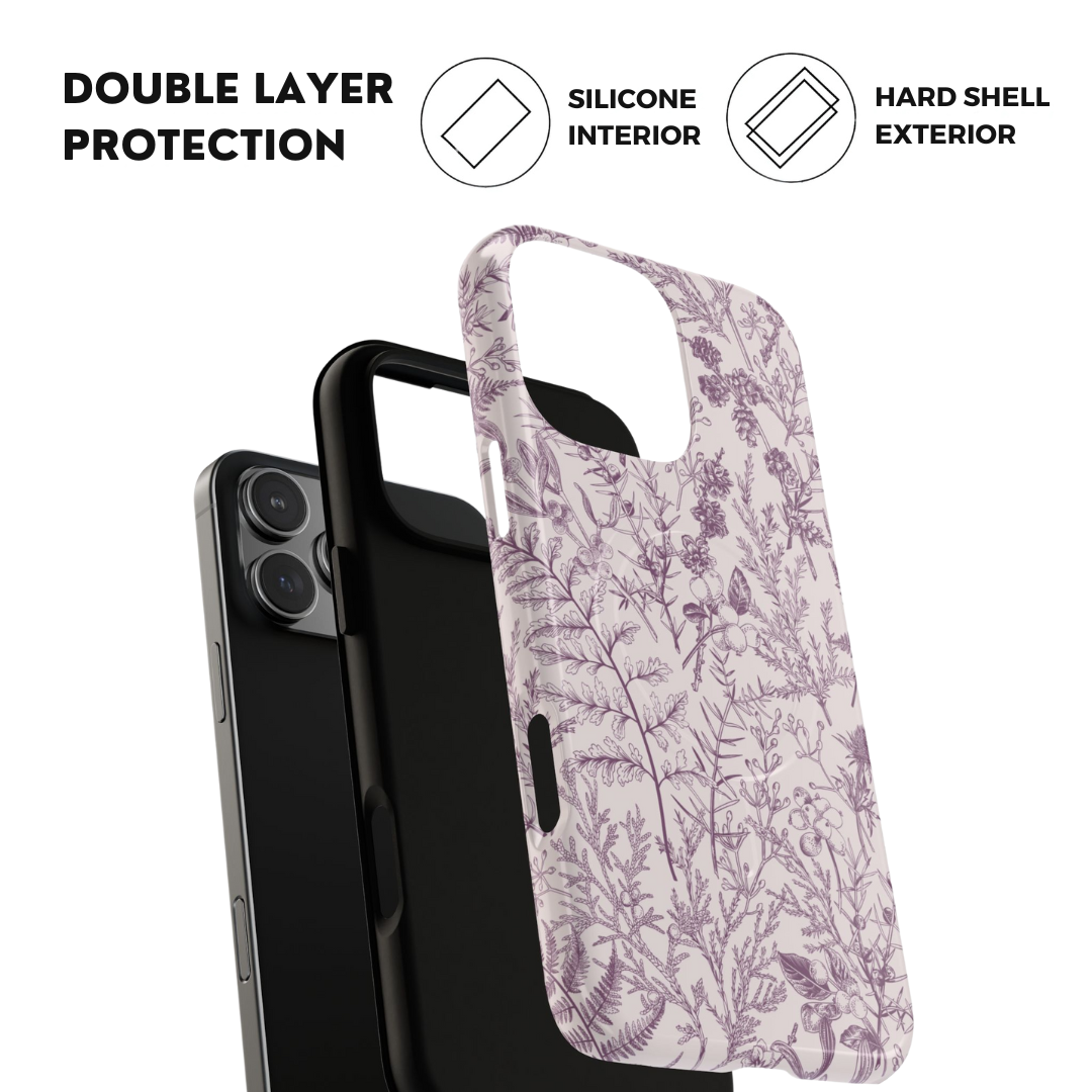 Plum Botanical MagSafe Case