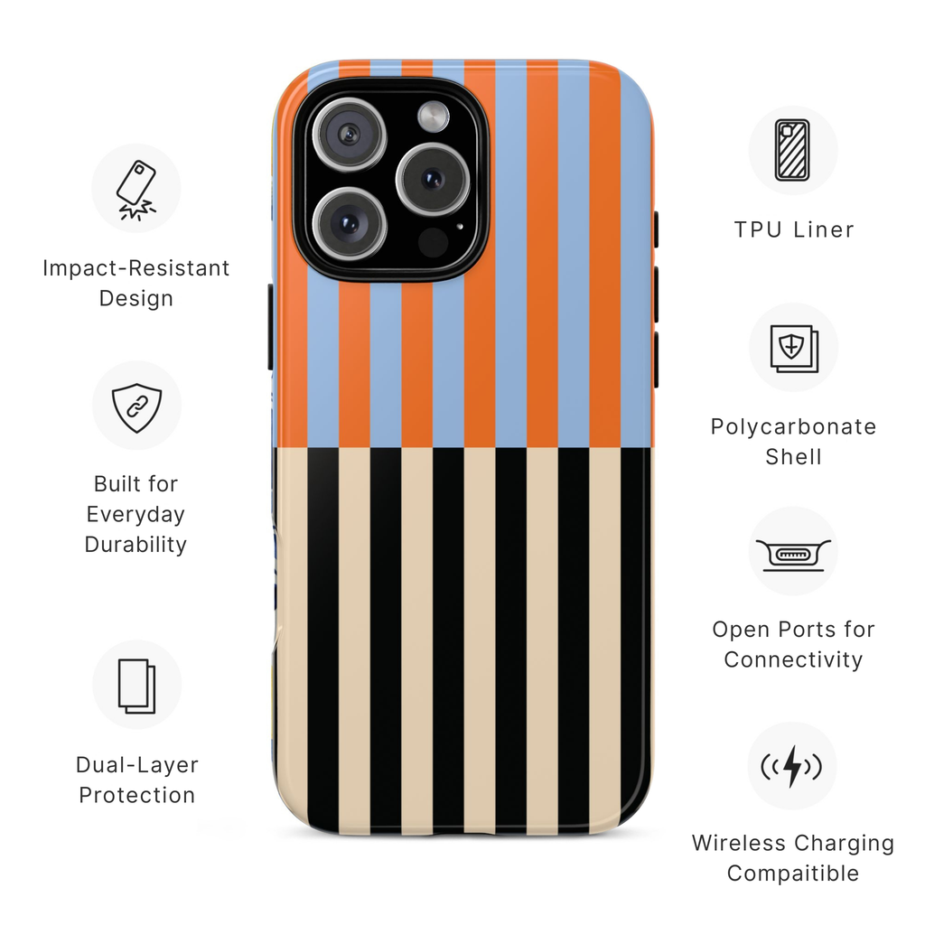 Colorblock Stripe Phone Case