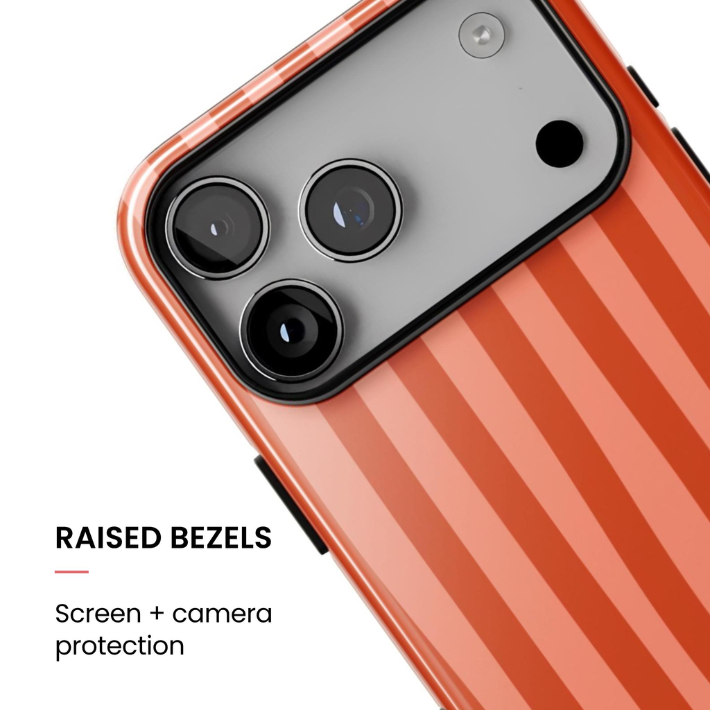 Orange Crush | Wavy Stripe iPhone Case