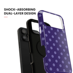 Plum Pop | Polka Dot iPhone Case