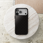 Polka Flirt | Pink & Black Polka Dot iPhone Case