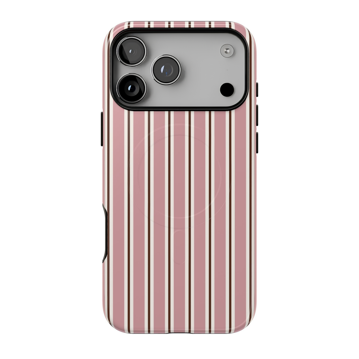 Pink on Repeat | Blush Stripe MagSafe Case