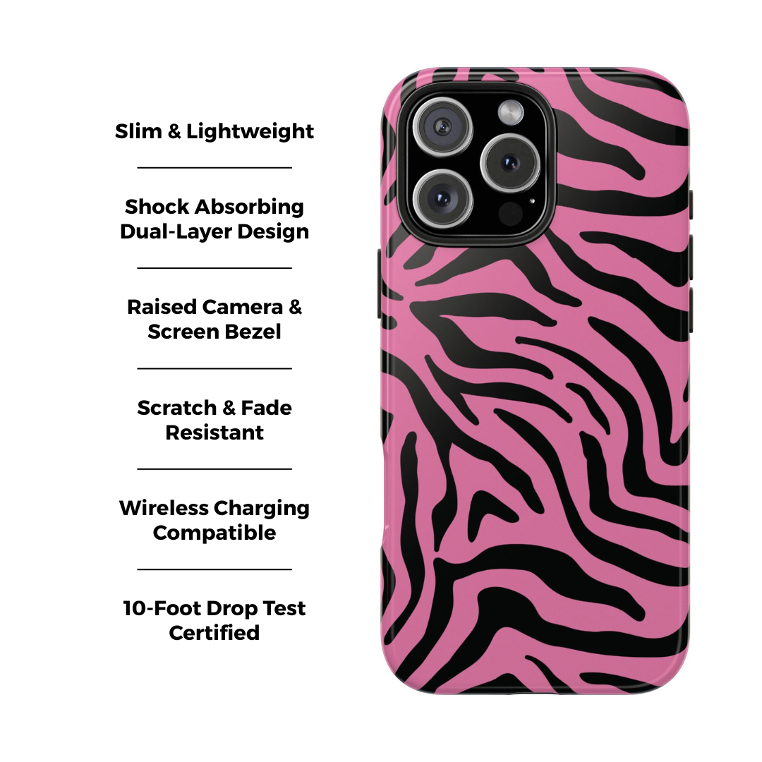 Féroce | Coque iPhone Tigre Rose