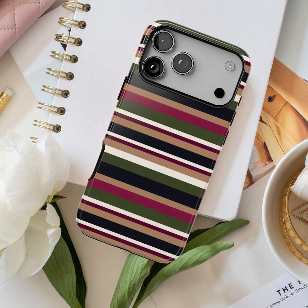 West End | Retro Striped iPhone Case